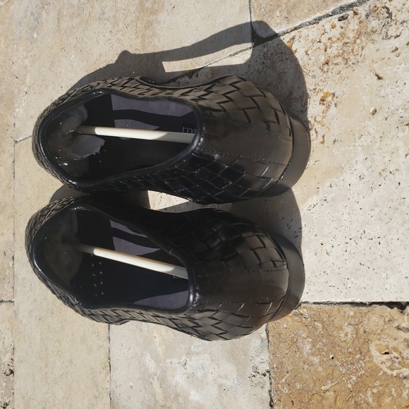 Woven Black Loafers with side cutouts; Size 10M; Sesto Miuccia made in Italy - Picture 3 of 7